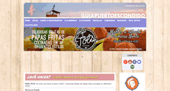 Desktop Screenshot of guiapuertoescondido.com
